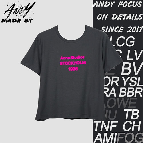 Flocked Letter Short Sleeve