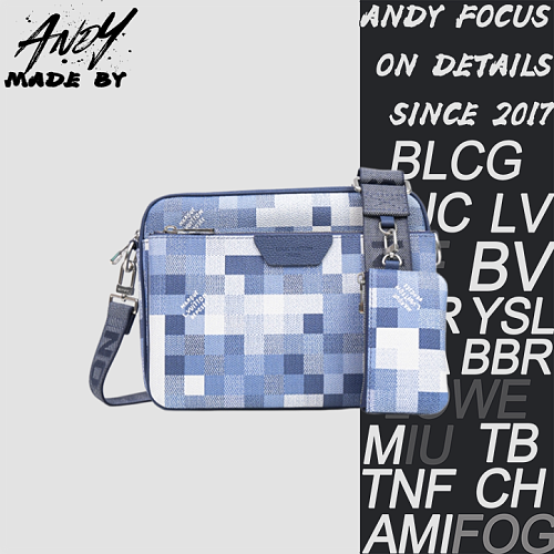 Coated Canvas Messenger Bag Shoulder Crossbody Bag