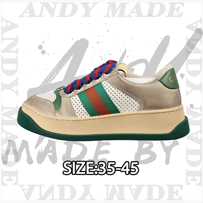 Gucci Screener Series Thick-soled Casual Fashion Dirty
