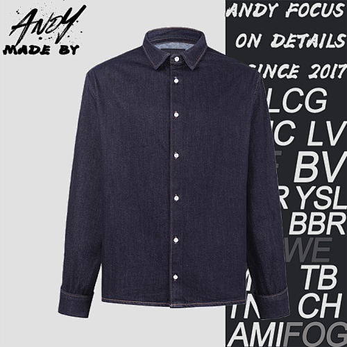 Collared Loose Long-Sleeved Denim Jacket