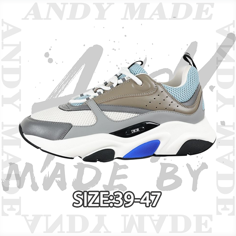 Dior Men's Casual Running Fashion Sneakers 'Gray Blue 27'