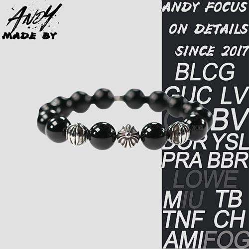 Chrome Hearts Obsidian Bracelet