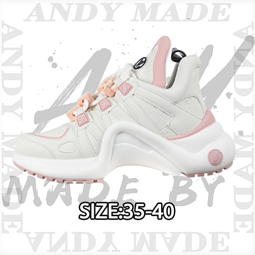Louis Vuitton Shock-absorbing Mesh Sports Bow Retro Dad Sneakers