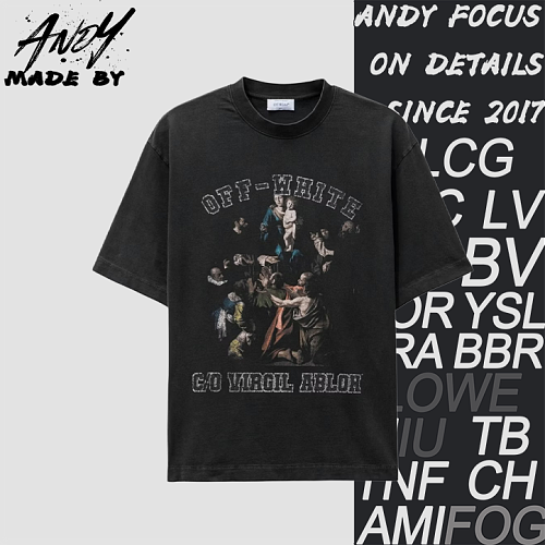 Sleeve T-Shirt With Sacred Chant Virgin Mary Print On The Chest