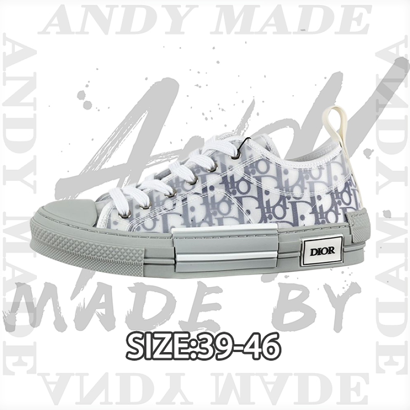 League Series Low-top Light Gray Transparent Mesh Old Pattern