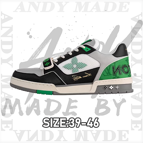 Louis Vuitton Black And Green Velcro