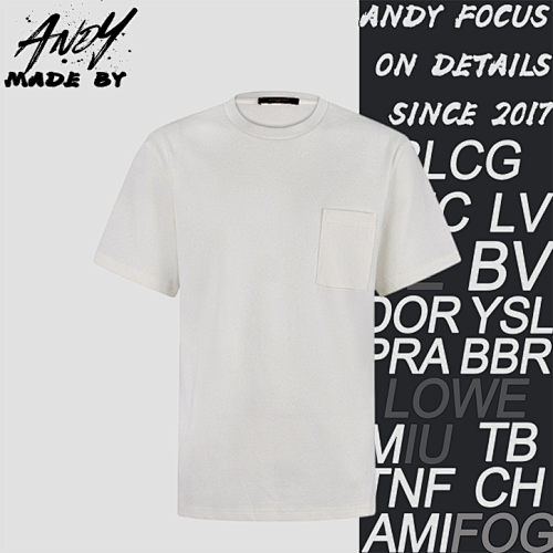 Louis Vuitton Crew Neck 100 Cotton Jacquard T-Shirt