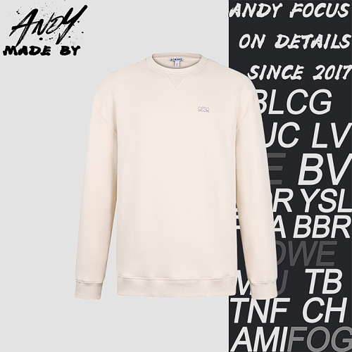 Anagram Embroidered Logo Cotton Sweatshirt