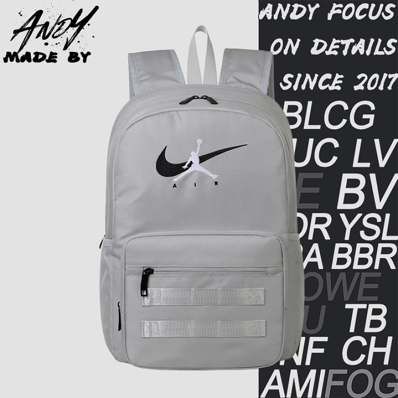 Gray Silver Backpack