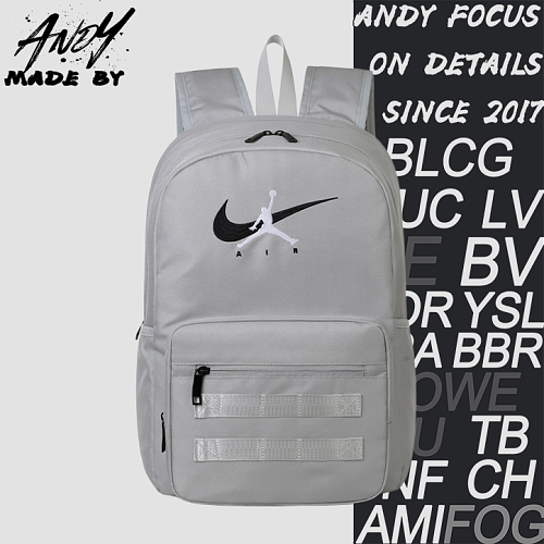Gray Silver Backpack
