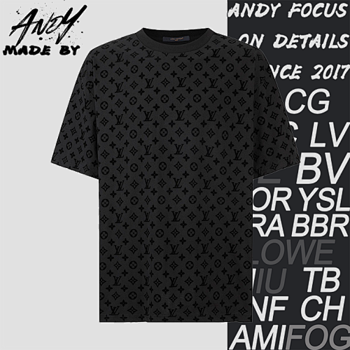 Louis Vuitton Flocked Monogram Print Short-sleeved Shirt