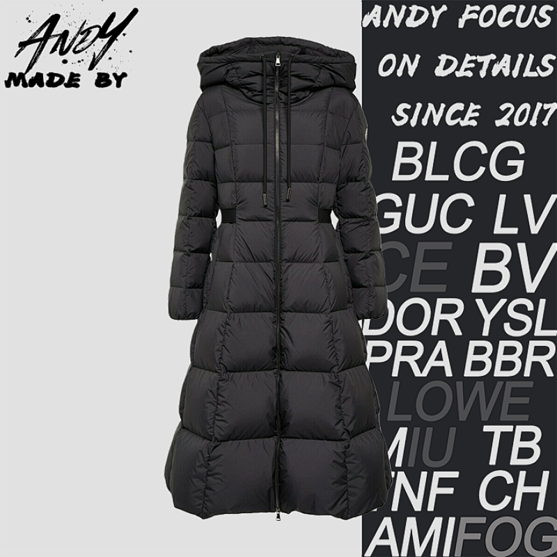 Long Hooded Down Jacket