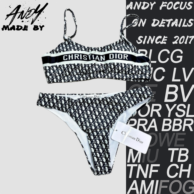 Dior Three Piece Bikini And Skirt Set At The Counter