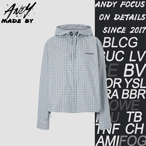 Fine Checkered Hoodie