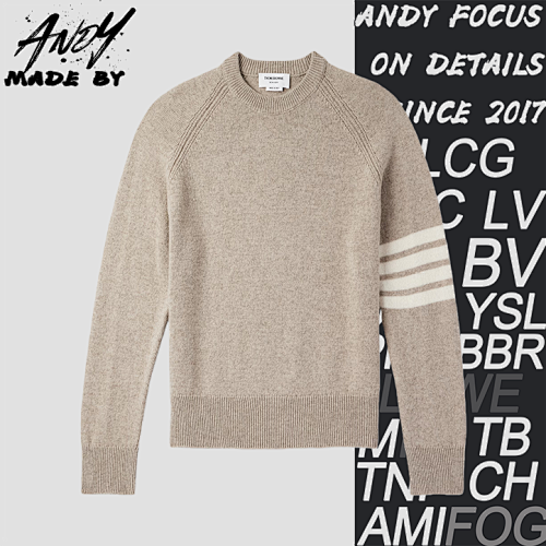TB Four-stripe Crew Neck Sweater