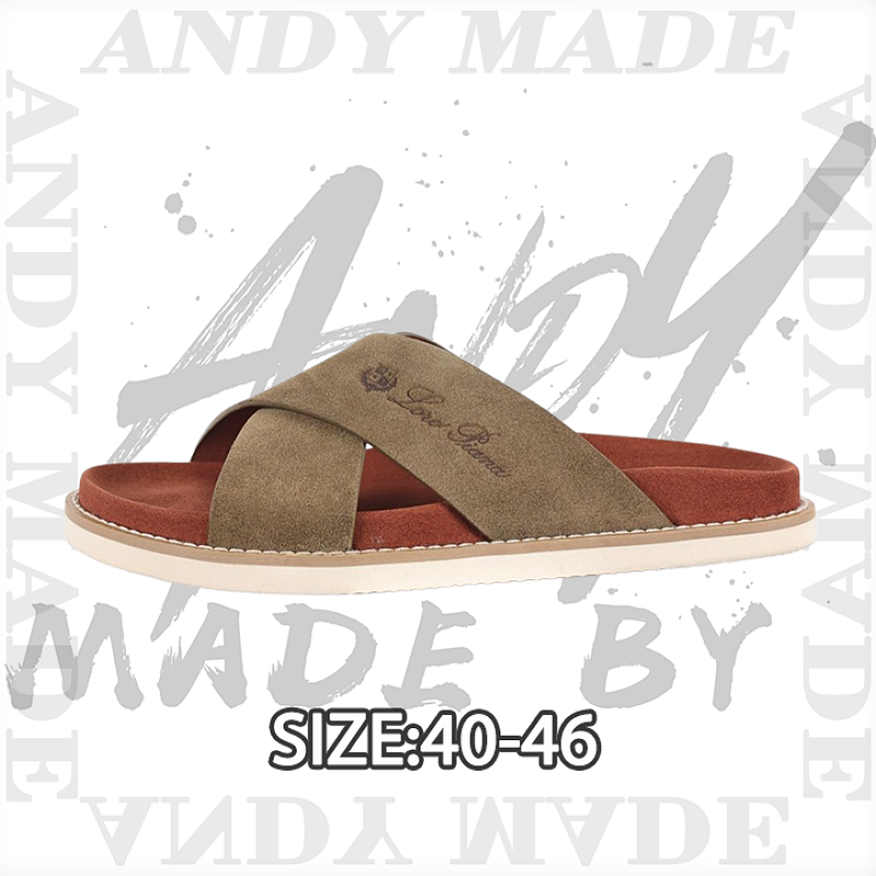 Cross-strap Flip-flops Olive Brown