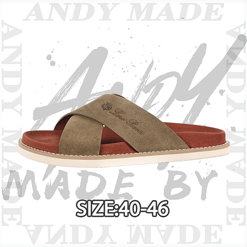 Cross-strap Flip-flops Olive Brown