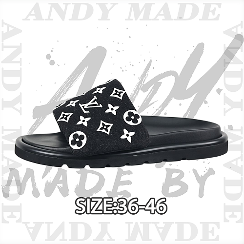 Reading Glasses Printed Open-Toe Slide Sandals Black And White