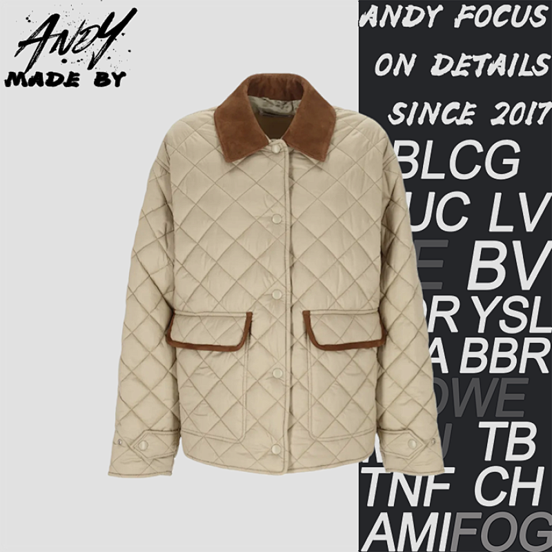 25Fw Diamond Quilted Cotton Jacket