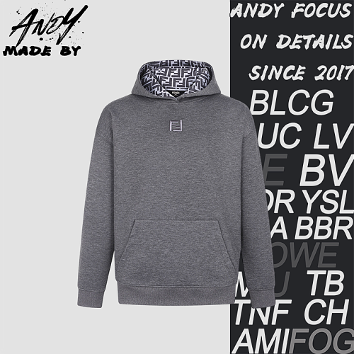 Hooded Cotton Sweatshirt With Printed Embroidered Logo