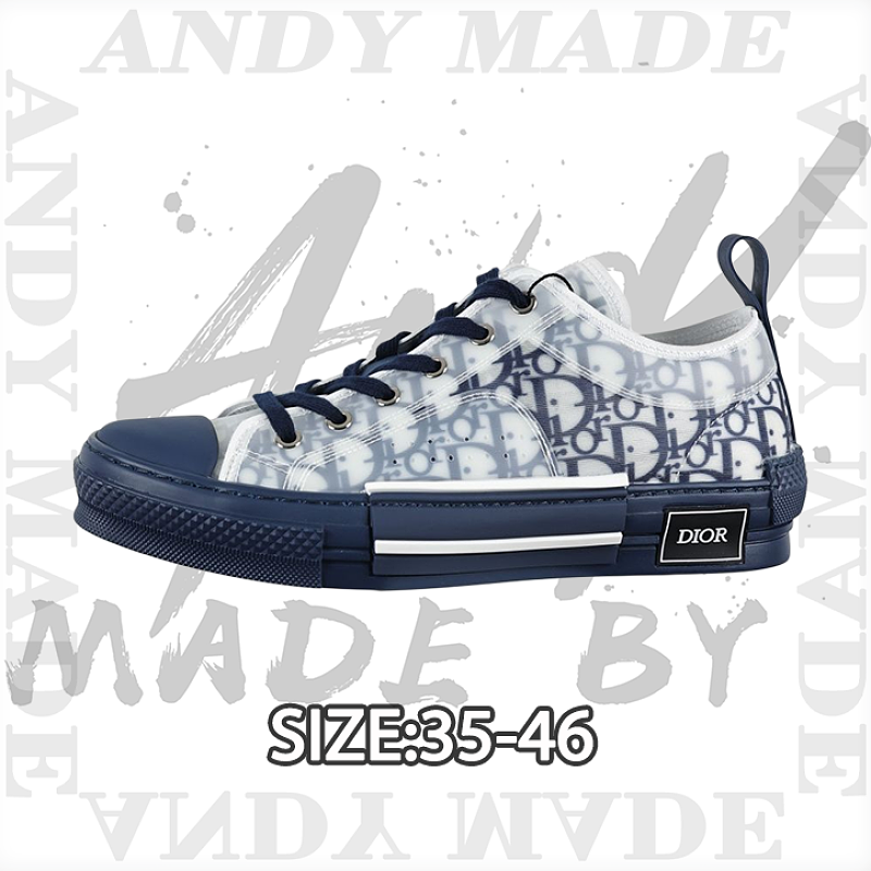 League Series Low-top Navy Blue Transparent Mesh Old Pattern
