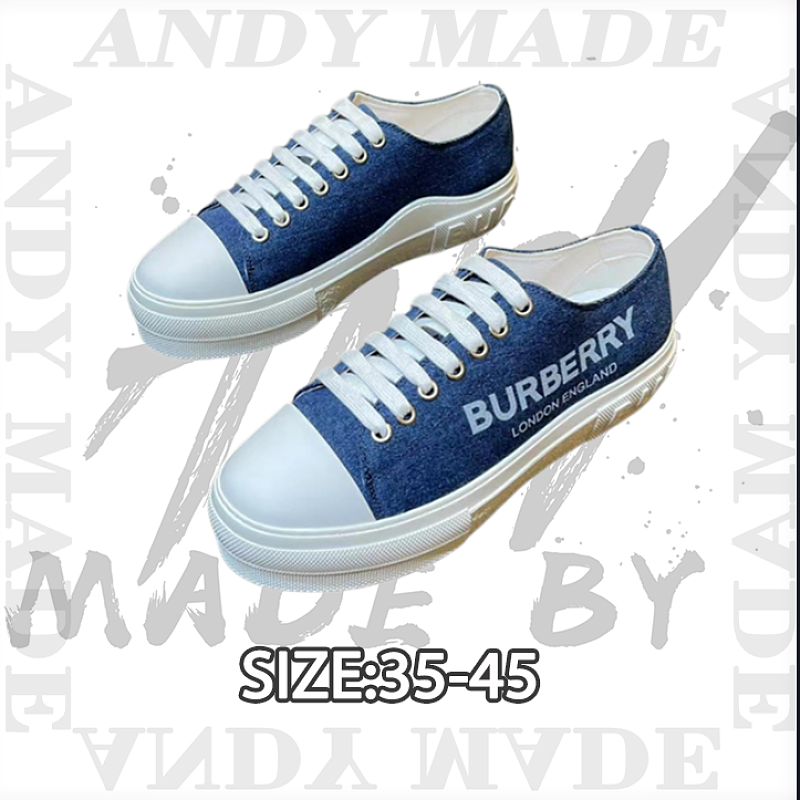 Burberry Retro Plaid Cotton Sneakers