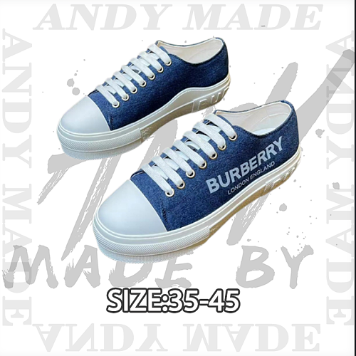Burberry Retro Plaid Cotton Sneakers