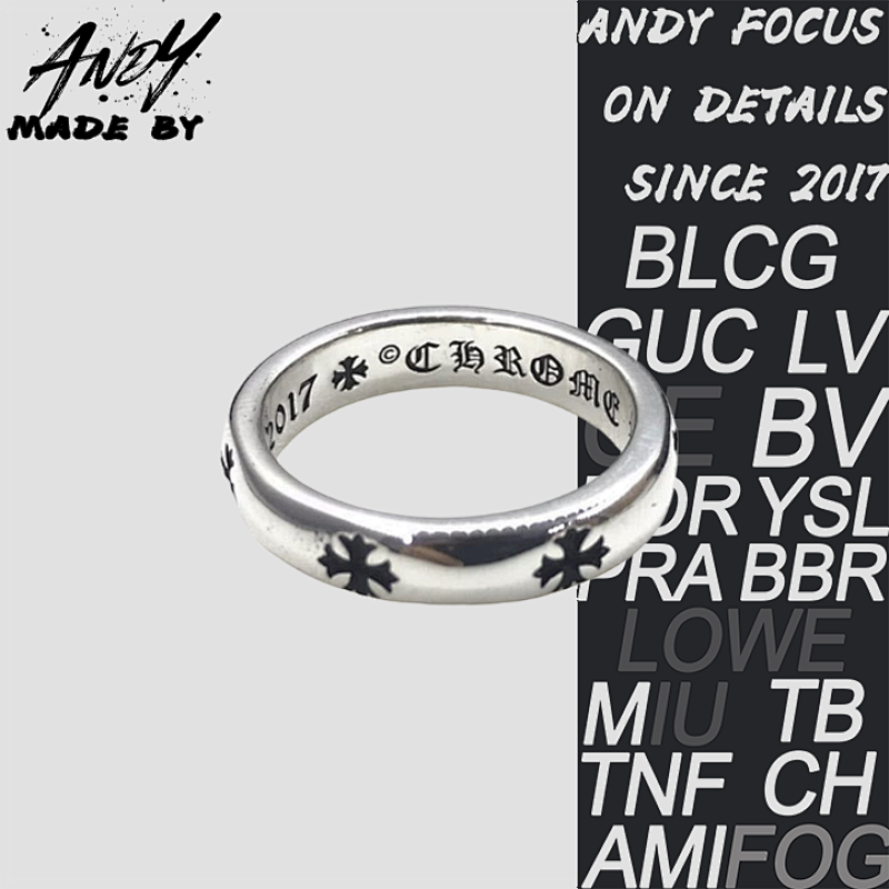 C Hrome Hearts Concave Cross Ring