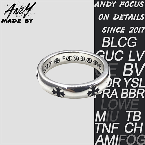 C Hrome Hearts Concave Cross Ring