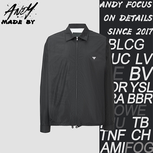 Small Steel Label Shirt Zipper Jacket