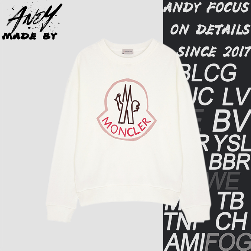 Foamed Logo Print Crew Neck Sweatshirt