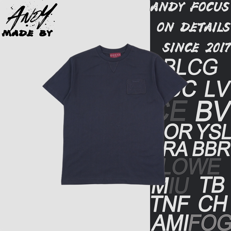 Embroidered Crew Neck Short Sleeve T-Shirt
