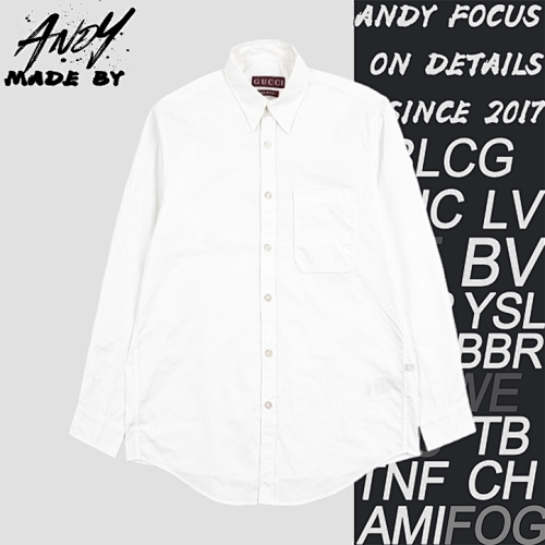 Lettering Embroidered Long-sleeved Shirt