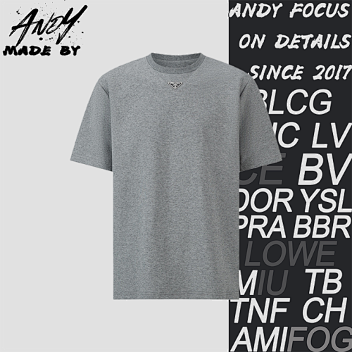 Triangle Neckline Steel Logo Short-Sleeve T-Shirt