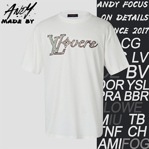 Louis Vuitton L V Letter Short-sleeved T-shirt