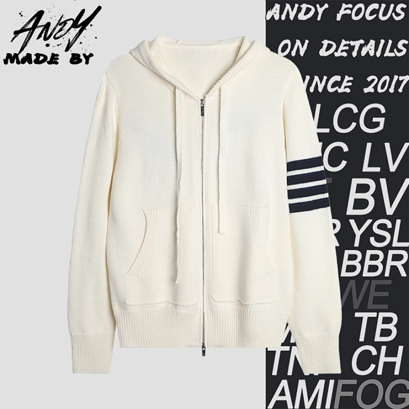 Four-Bar Back Puppy Hooded Jacket