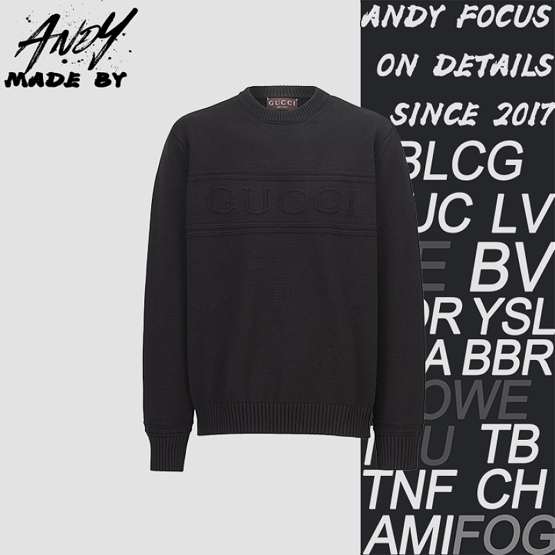 Gucci Letter Jacquard Logo Knit Sweater