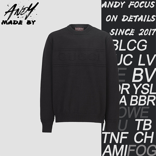 Gucci Letter Jacquard Logo Knit Sweater