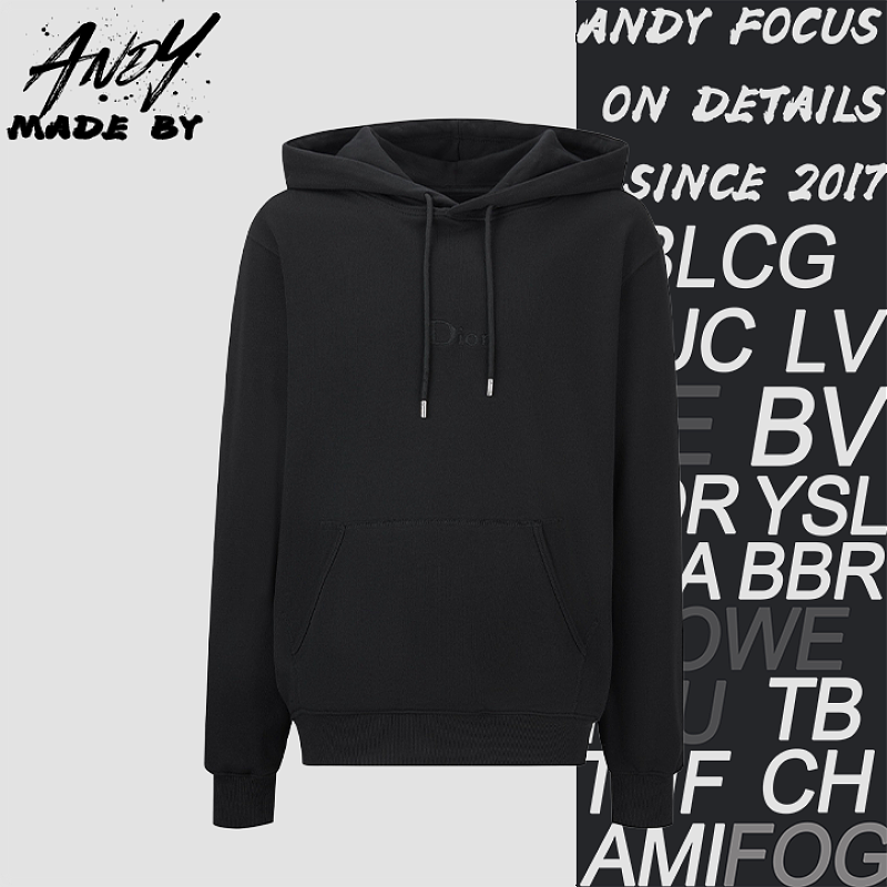 Dior Logo Embroidered Hoodie