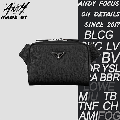 Prada P Ada Triangle Micro Logo Shoulder Bag