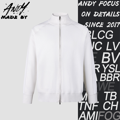 Acne Studios Silicone Embossed Leather Knit Cardigan