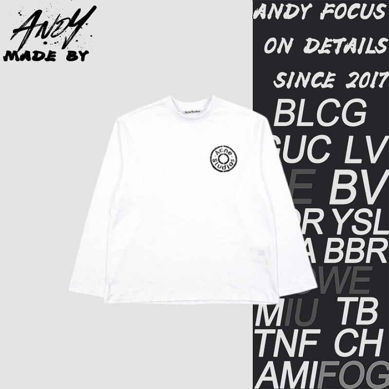 As A Long-sleeved Shirt With A Mottled Circular Logo Print