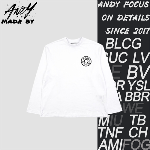 As A Long-sleeved Shirt With A Mottled Circular Logo Print