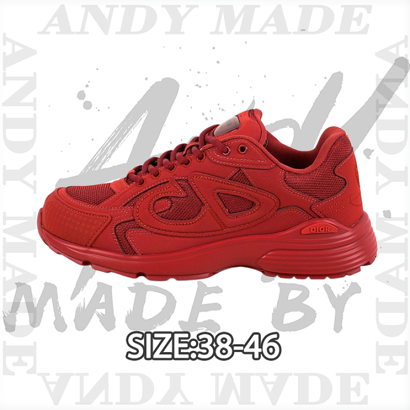 Dior Series Casual Sneakers Dad Shoes Red