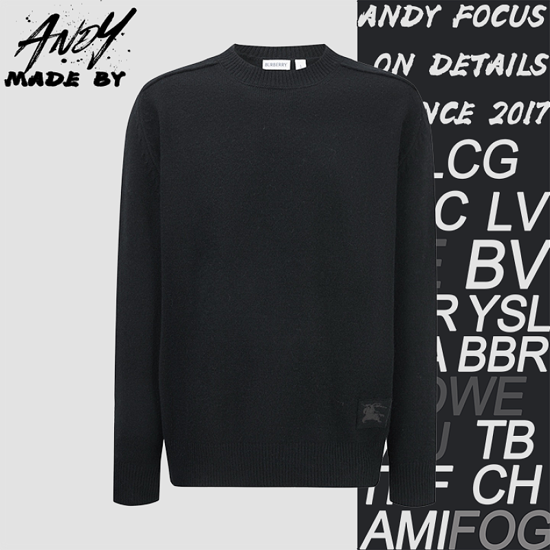 Burberry Equestrian Jacquard Logo Knit Sweater