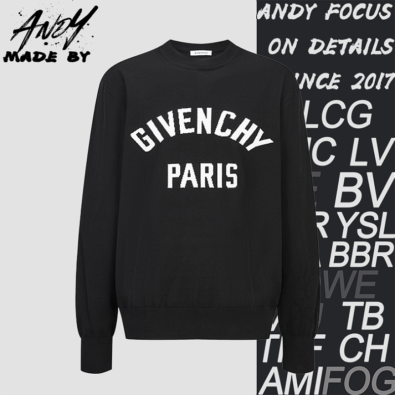Givenchy Jacquard Logo Classic Knit Sweater