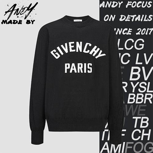 Givenchy Jacquard Logo Classic Knit Sweater
