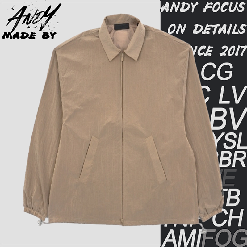 Double-line Metallic Nylon Jacket