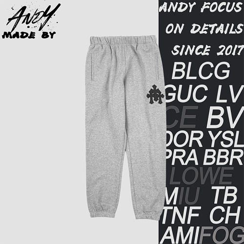 Black Thirty-cross Patch Tapered Pants