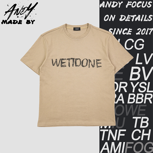 Graffiti Brushstroke Letter Print Short Sleeve